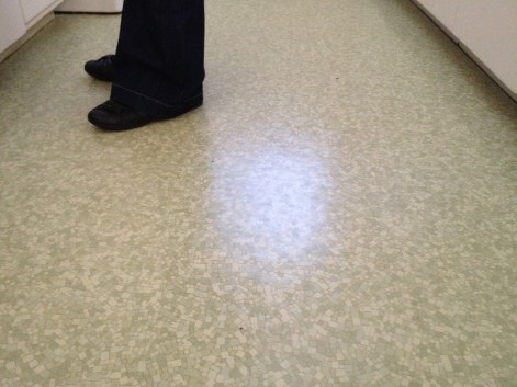 Original kitchen floor...I'm not sure how one loves a kitchen floor, but I do :)