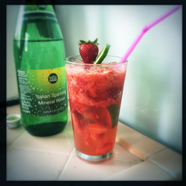 Strawberry, Ginger, & Lime Mocktail