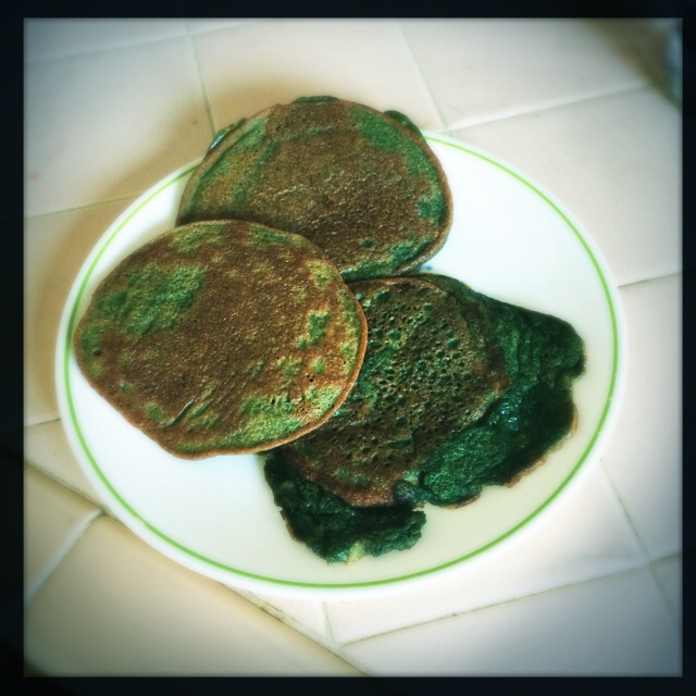Science-y Green Pancakes
